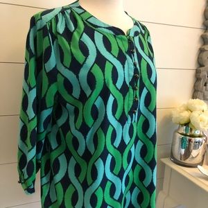 Colorful long sleeve top